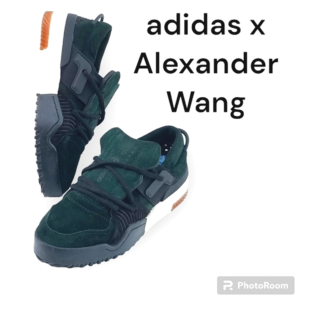 ADIDAS x ALEXANER WANG AW Bball GREEN NIGHT  Lo Sneakers 2017